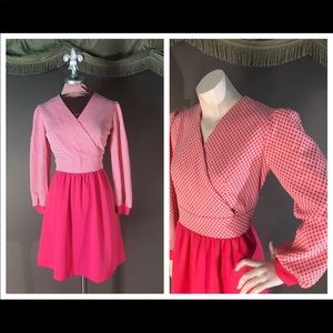 Vintage 1960s polyester dress